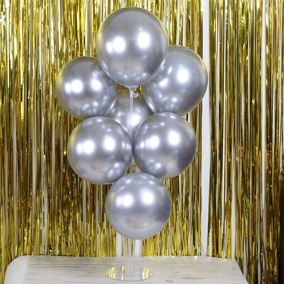 

Toponeto 50Pcs Chrome Shiny Metallic Latex Balloons for Birthday Wedding Grad Party