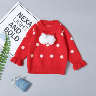 

Christmas Baby Clothes Toddler Girls Sweater Children Pullover Kids Outerwear