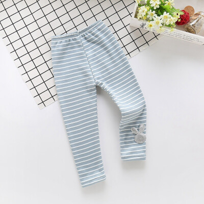 

Toddler Baby Girls Leggings Stripe Cartoon Pattern Kids Cute Stretchy Warm Trousers Pants