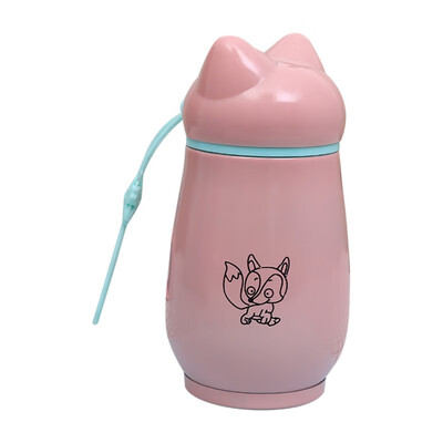 

hilittlekids Children Creative Cartoon Print Stainless Mug Steel Portable Insulation 260ML Thermos Cup