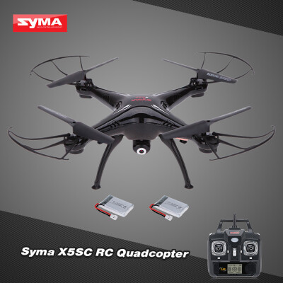 

Romacci SYMA X5SC 24G 6-Axis Gyro 20MP Camera Drone Headless Mode 3D Flip RC Quadcopter RTF with One Extra Battery