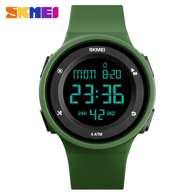 

LED Fashion Men Sport Watches Silicone Strap Waterproof Countdown Digital Watches Clock Outdoor Sports Watches