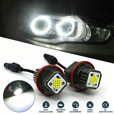 

2pcsset LED Angel Eyes Halo Ring Light Bulbs For BMW E39 E60 E63 X5 Accessory