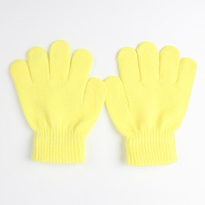 

Winter Warm Baby Gloves Children Knitted Stretch Mittens Kids Solid Girls Gloves Full Finger Glove Knitted Gloves