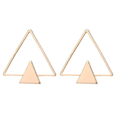 

Women Girls Metal Geometric Earrings Elegant Copper Ear Clip Pin Stud Jacket Spike Jewelry