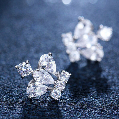 

Exquisite Simple Luxury Diamond Crown Stud Earrings Elegant Cute Earring Party Jewelry Accessories Gift