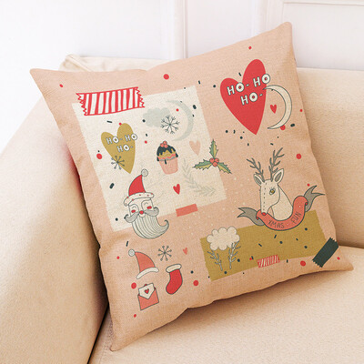 

Tailored Christmas Home Decor Cushion Cover Graffi Style Throw Pillowcase Pillow Covers