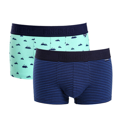 

Gobestart 2PC PINK HEROES Mens Cotton Underpants Knickers Sexy Briefs Shorts Underwear