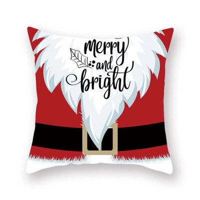 

18 X 18 Inch New Christmas Decoration Pillowcase Santa Claus Pillow Case Bedroom Decoration Cushion Cover Without Inner
