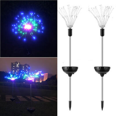 

Gobestart 90LED Solar power garden light Christmas Lights Outdoor fireworks LED Lawn Lamp