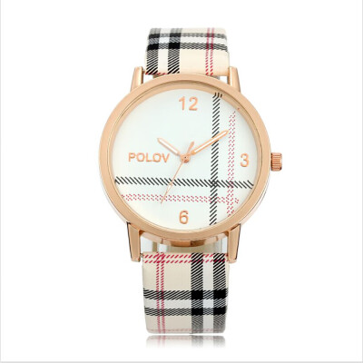 

Quartz Watch Women PU Leather Strap Wrist Watch Casual Female Clock