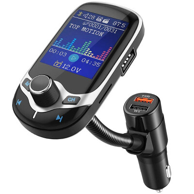 

New Bluetooth FM Transmitter Car MP3 Player with 18" LCD Display Wireless Handsfree Car Kit Support USB Flash TF AUX OnOff