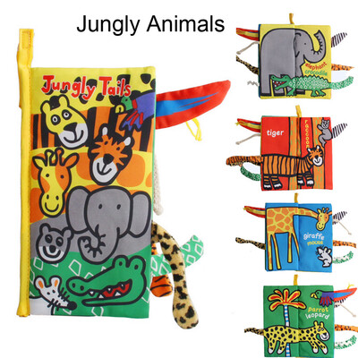 

Tailored Kids Animal Tails Cloth Book Baby Toy Cloth Development Books Education Books