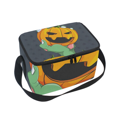 

ALAZA Lunch Box Insulated Lunch Bag Large Cooler A ZombieS Hand Holding Up Pumpkin Tote Bag