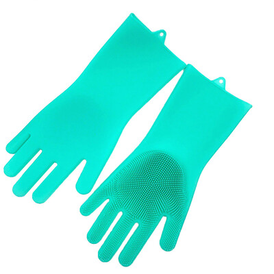 

Toponeto Magic Reusable Silicone Gloves Cleaning Brush Scrubber Gloves Heat Resistant