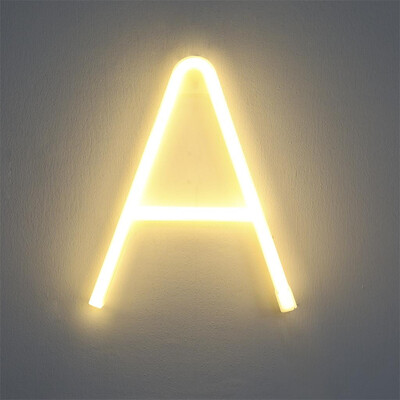 

〖Follure〗LED Letter Lights Light Up Plastic Letters Standing Hanging Warm Wihte Light
