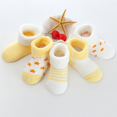 

Children Kids Socks 0-3T 5 Pair Baby Boys Girls Cartoon Candy Color Socks Set Cotton Warm Floor Socks Leg Warmer