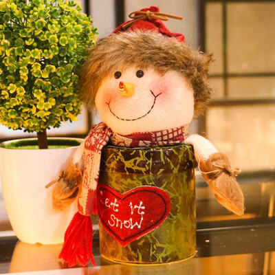

〖Follure〗Santa Claus Snowman Elk Christmas Candy Packaging Christmas Candy Jar Decoration