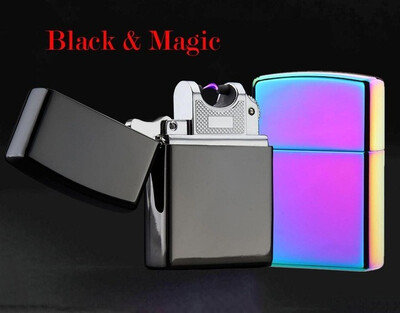 

Electronic Cigarette lighter Pulsed Arc Slim Windproof cigar Lighter USB Rechargeable Flameless Electric Arc Smoking Lighter