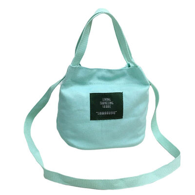 

Outdoor Solid Color Casual Women Canvas Tote Lightweight Crossbody Shoulder Bag