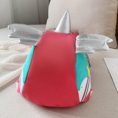 

zhongjiany Childs Girls Unicorn with Plush Wing Backpack Kids School Rucksack Bag Cartoon Cute Schoolbag