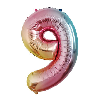 

22inch Gradient Color Number Aluminum Film Balloon Birthday Party Decorations