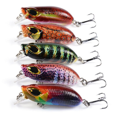 

8PCS Fishing Lures Set 45cm 88g Mini VIB Fishing Lures with Treble Hooks 3D Eyes Lifelike Fishing Bait Artificial Hard Bait Lur