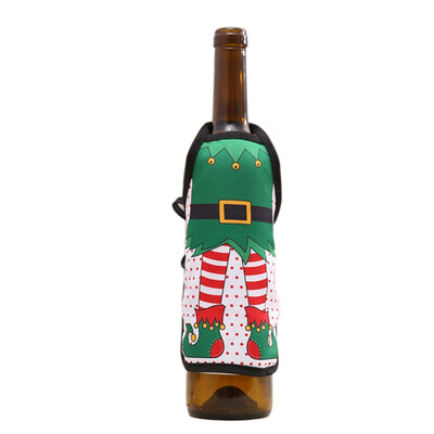 

2015CM Christmas Win Bottle Cover For Christmas Home Party Decoration Wine Bottle Cover Sets Xmas Party Decoration Supplies