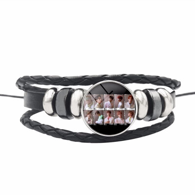 

Nct 127 Combination Bracelet Leather Braided Bracelet Fan Collection or Support Accessories Unisex