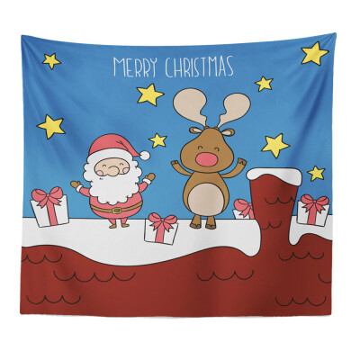 

Tailored Art Home Decor Hanging Tapestry Wall Christmas Textile Blanket Santa Claus