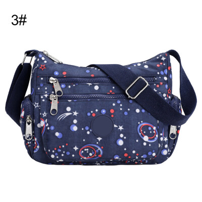 

Women Waterproof Printed Travel Messenger Pouch Zipper Crossbody Shoulder Bag