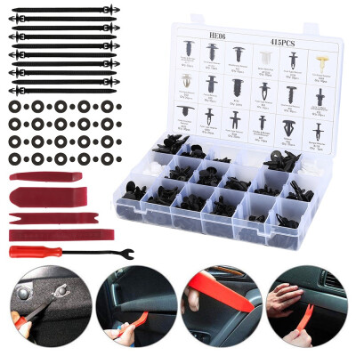 

450Pcsset Universal Car Clips Kit with Car Trim Clips Fastener Remover Tools Plastic Rivet Set