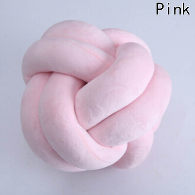 

Pure Handmade Soft Knot Ball Cushions Kids Bed Stuffed Pillow Dolls Home Decor Back Cushion