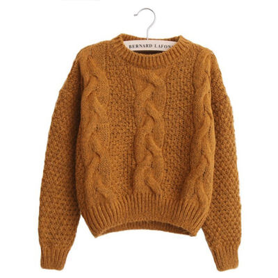 

Women Sweaters Warm Pullover&Jumpers Crewneck Mohair Pullover Twist Pull Jumpers Autumn 2019 Knitted Sweaters Christmas