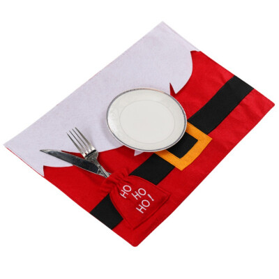 

Christmas Table Mats Napkin Dish Bowl Food Placemats For Xmas Party Decorations Christmas Table Decorations