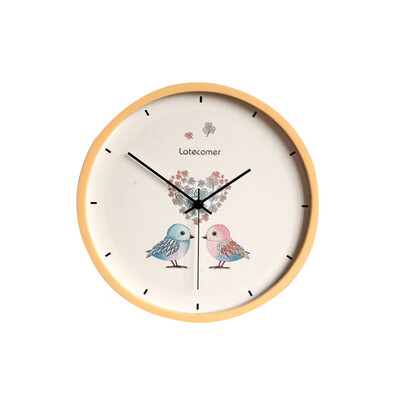 

Gobestart LATECOMER New Clock Watch Wall Clocks Silent Wooden Home Decoration Living Room