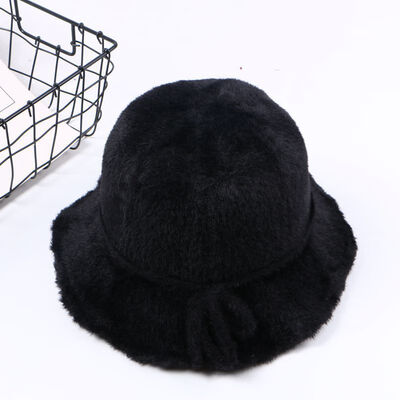 

Korean Japanese Plush potted hat with large eaves in autumn&winter