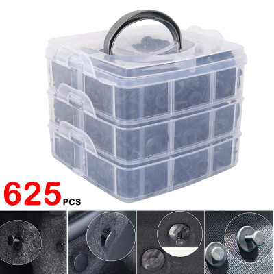 

635pcs Car Body Pin Rivet Fasteners Trim Moulding Clip Screwdriver Fastener Clip Kit