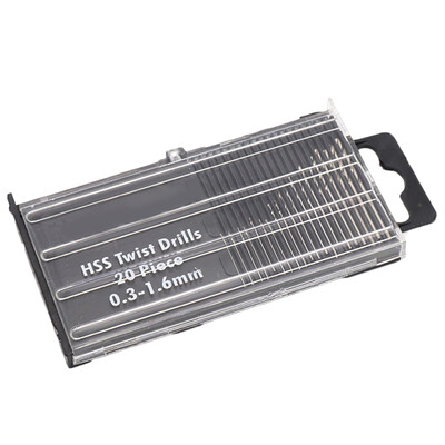 

20pcsset HSS Twist Mini Drill Bits Set Hand Drill Drill Bit Set Twist Drill DIY Tool Diameter 03-16mm