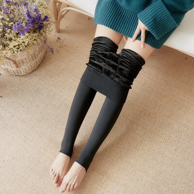 

New Fashion Womens Autumn And Winter High Elasticity And Good Quality Thick Velvet Pants Warm Leggings