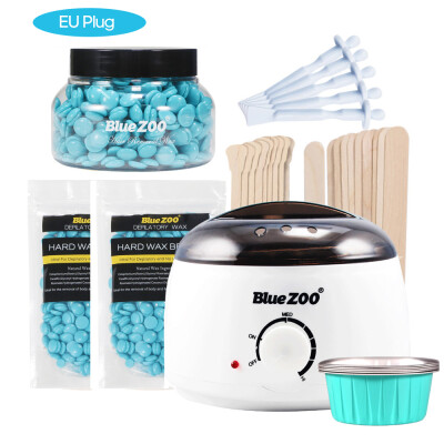 

Blue ZOO 7-in-1 Hair Removal Depilatory Set Wax Bean Warmer Heater Machine with Hard Wax Beans & Hair Removal Stick & Melting Wax