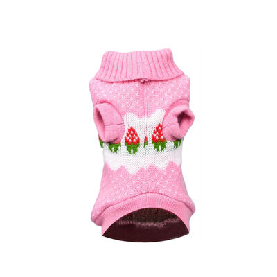 

Small Dog Strawberry Clothes Chihuahua Pet Dogs Cat Knitwear Dog Sweater Puppy Warm Coat Cheap Clothing For Dogs Winter Costume