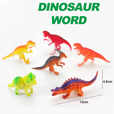 

YIWULARealistic Looking 55inch Dinosaurs Pack of 6 Plastic Assorted Dinosaur Figures