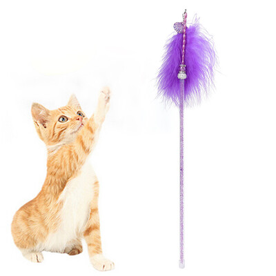 

Gobestart Kitten Cat Toy Interactive Toy Soft Ball And Cat Feather And Bell Toy