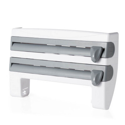 

New New Home Supplies Refrigerators BBQ Wrap Hanging Rack with Storage Rack Cutter Plastic Wrap Wall Hung Towel Rack