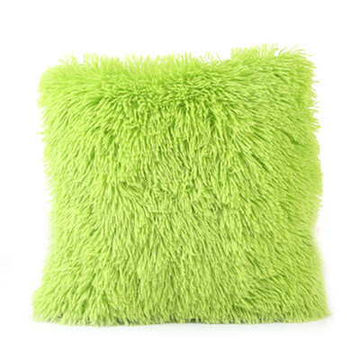 

Super Soft Throw Pillow Covers Pillowcases Plush Faux Fur Cushion Case Home Decorative Pillowcase 17x17inch White