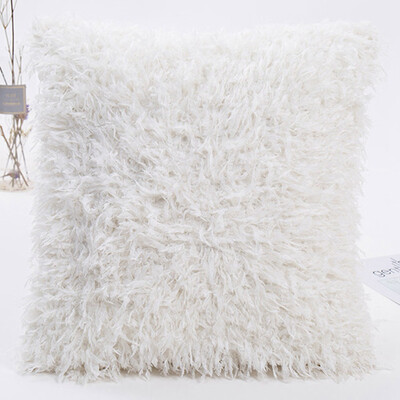 

1Pc Posh Style Home Decor Super Soft Plush Faux Fur Throw Pillow Cover Cushion Case Pillowcase