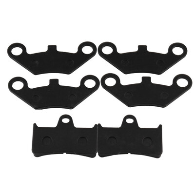 

6pcs Brake Pad Semi Metal Motorcycle Read&Front Brake Replacement Pad Heat Resistant Brake Block