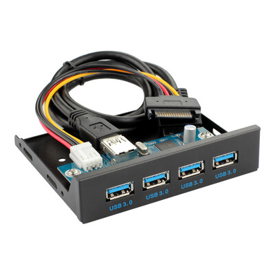 

PC Host USB30 35" Floppy Drive Panel Motherboard Front 4 USB Port Adapter Computer Accessories