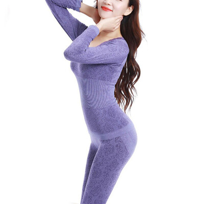 

Winter Women Long Johns Thermal Underwear Suit Thick Modal Underwear Female Clothing
